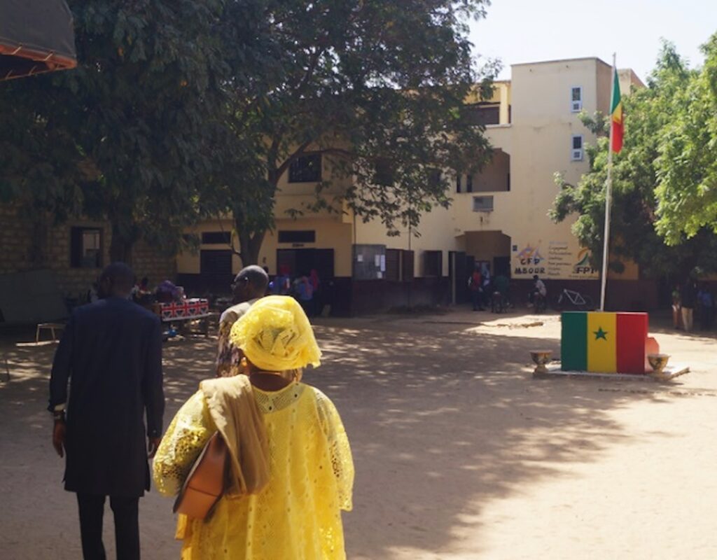 La cour du centre de formation professionnelle de Mbour