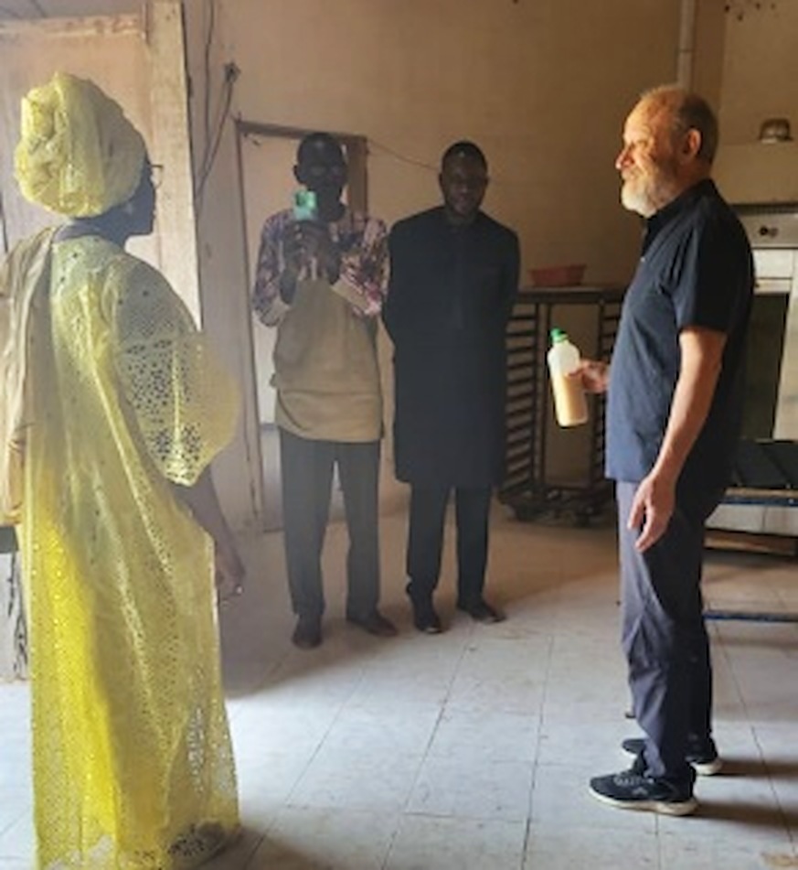 Mme Kante Camara en visite au centre de formation de Ngaparou